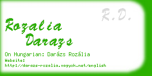 rozalia darazs business card
